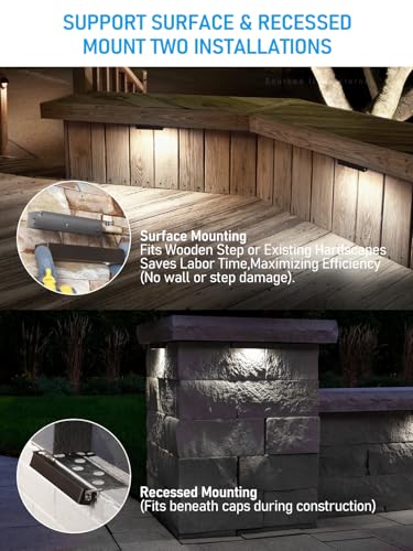8 Pack 7 Inch LED Hardscape Lighting (8 Count)