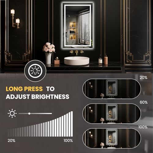 20"X30" LED Bathroom Mirror with Lights