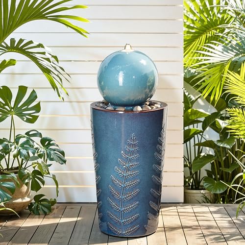 Autodaya 30" Sphere Outdoor Water Fountain