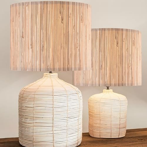 13" Straw Boho Lamp Shade for Table Lamps