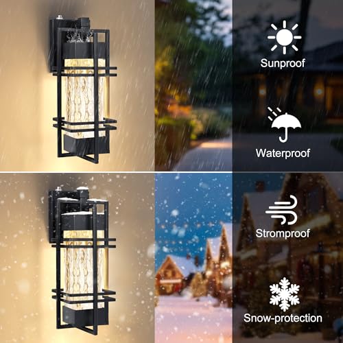 15'' Dusk to Dawn Outdoor Wall Lantern (2 Count)