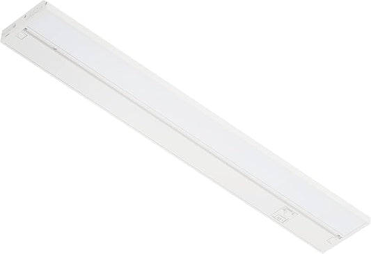 LAGOM Halo Under Cabinet Light, 18‑Inch Hardwired Dimmable LED, 2700K/4000K/5000K, Power Cord Sold Separately, White, UC0118WH27
