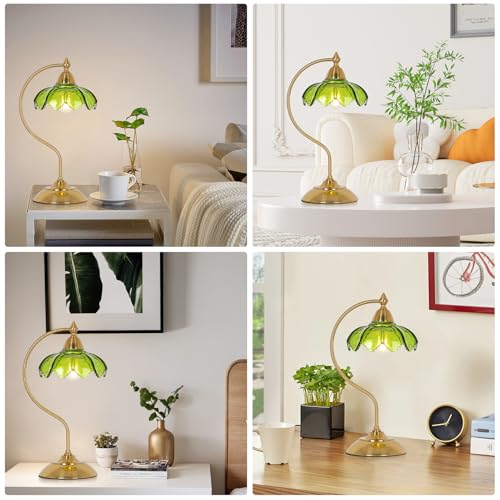 Glass Beside Table Lamp for Bedroom
