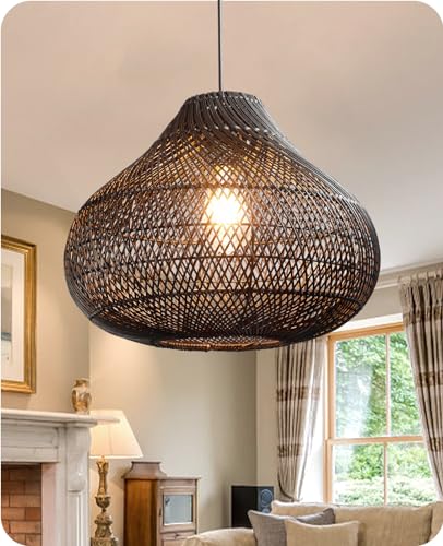 Karjear Black Rattan Chandelier
