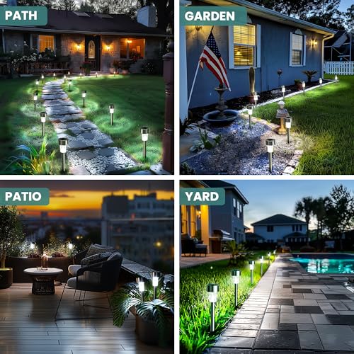 24 Pack Solar Lights Outdoor Waterproof (24 Count)