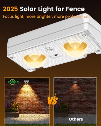 Solar Fence Lights Outdoor Waterproof (8 Count)