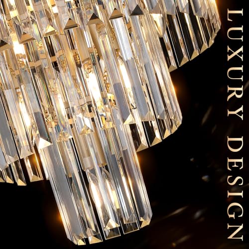 24" Modern Crystal Chandeliers (15 Count)