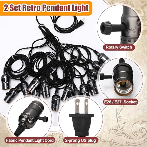 1 Pcs Pendant Light Sockets Cord Kit