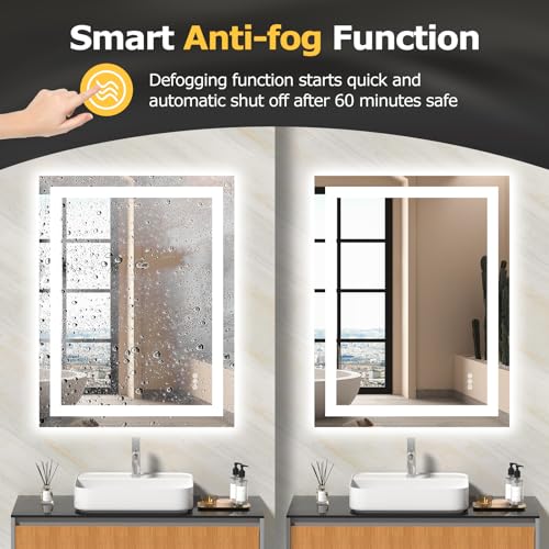 36.1"X28.1" LED Bathroom Mirror with Lights