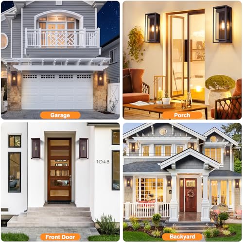 19 Inch Bronze Outdoor Wall Light Fixtures