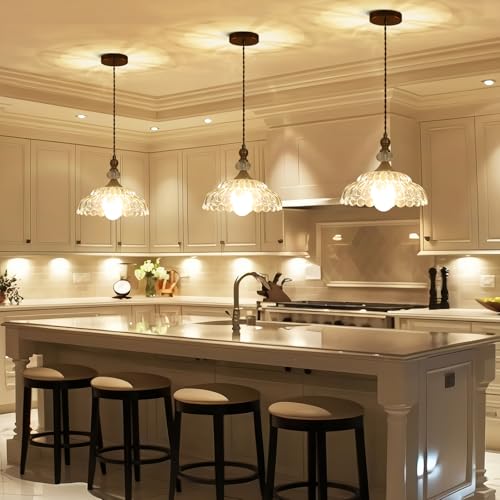 9.8" Small Vintage Pendant Lights for Kitchen Island