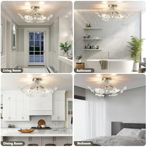 Semi Flush Mount Ceiling Light Fixture