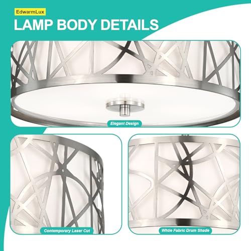3 Light Semi Flush Mount Ceiling Light