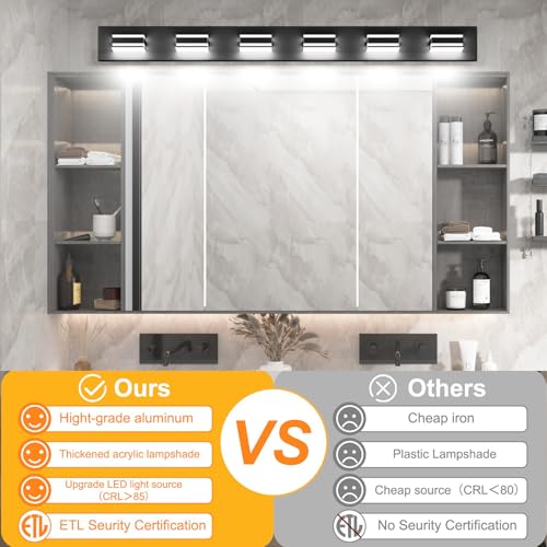 48inch Modern LED Vanity Light for Bathroom 6
