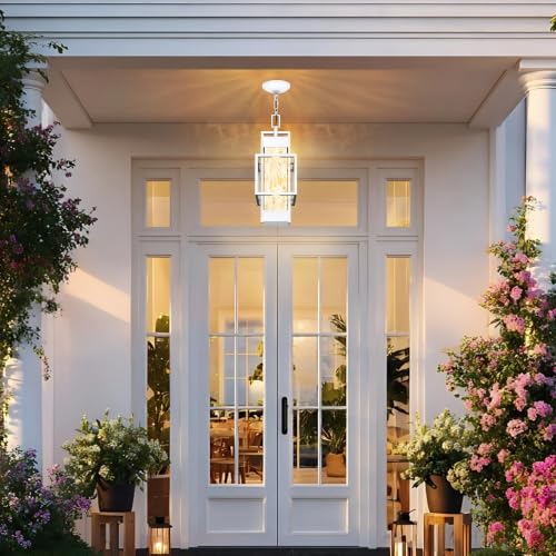 15'' White Outdoor Indoor Pendant Celing Light Fixture