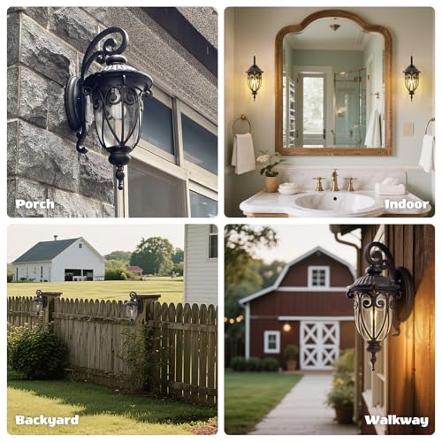 23 Inch Large Porch Light Outdoor Wall Lights for Patio
