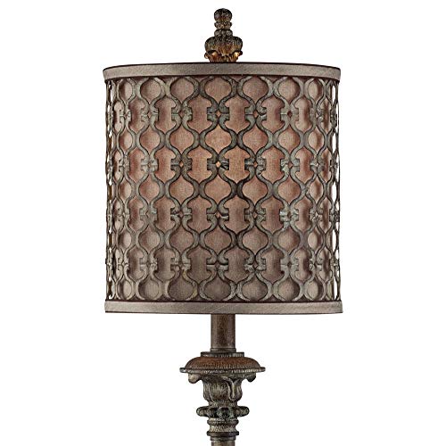 French Candlestick 34" Large Table Lamp Vichelis Skinny Country