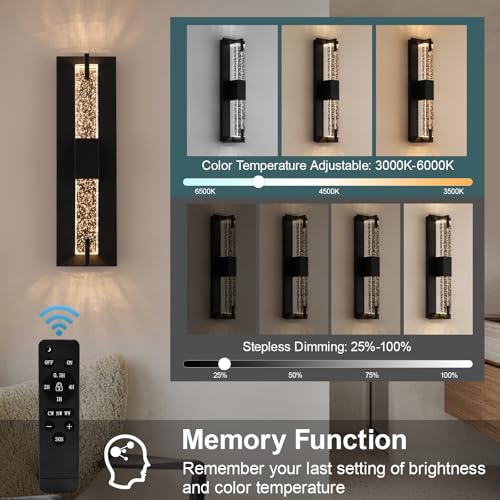 Battery Operated Crystal Wall Sconc (2 Count)