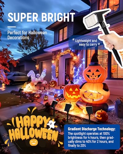 Solar Spot Lights Outdoor Waterproof (6 Count)