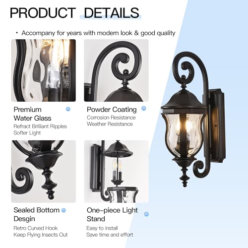 Black Outdoor Wall Sconces