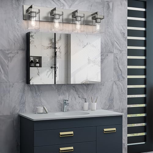 4 Light Bathroom Light Fixtures (4 Count)
