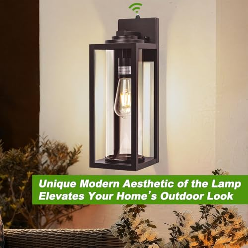 Large Dusk to Dawn Outdoor Wall Lights (2 Count)