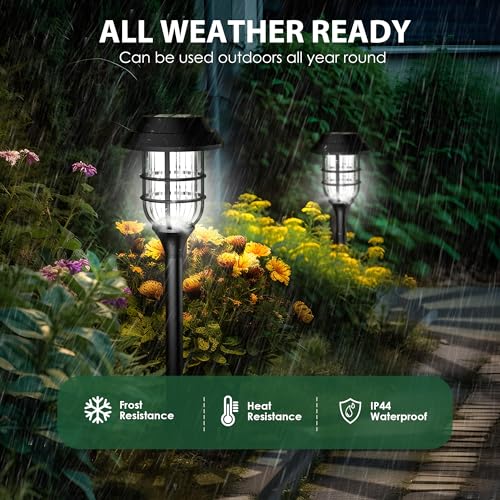Solar Pathway Lights Waterproof Outdoor Lighting (12 Count)
