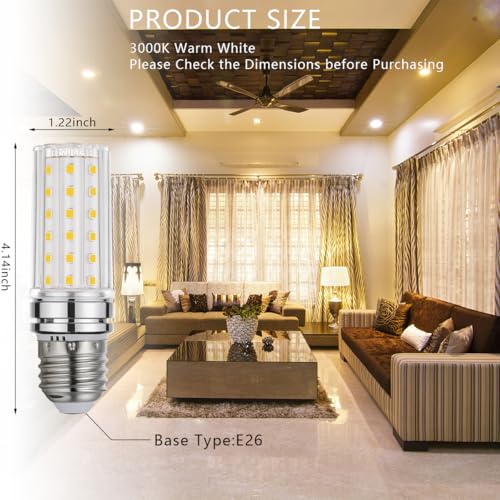 E26 LED Bulb 12W Warm White 3000K LED Bulbs (4 Count)