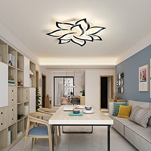 33.4" Modern LED Low Profile Flush Mount Ceiling Light