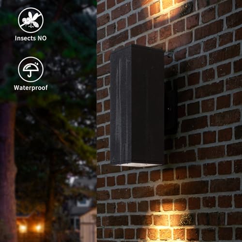 14" Modern Outdoor Porch Light in 2 Lights
