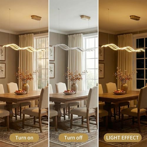 Wave Shaped Pendant Light