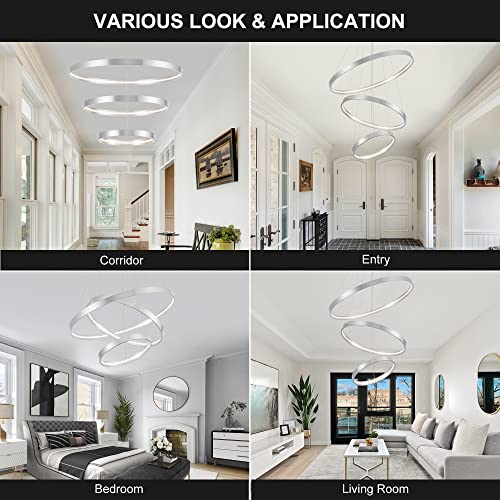 Modern Brushed Nickel LED 3