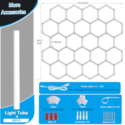 Hexagon LED Garage Light