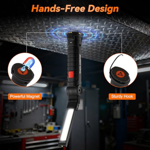 6Pack Magnetic Rechargeable LED Work Light (6 Count)