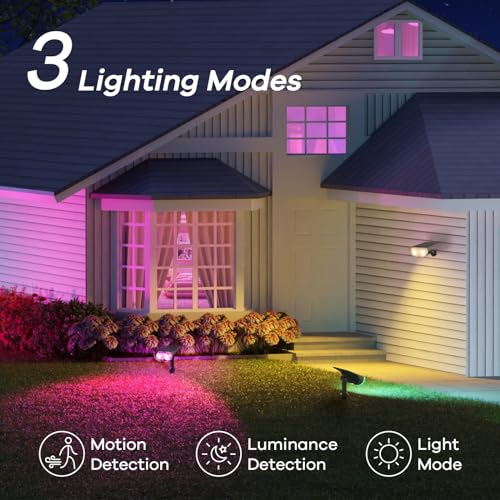 Smart Solar Lights Outdoor SL5 with Motion Sensor (6 Count)