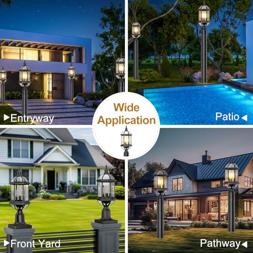 3 Light Lantern Post Lights Outdoor Lamp Post Light Fixture