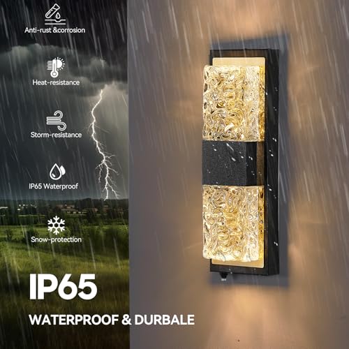 14.2" Dusk to Dawn Outdoor Wall Light