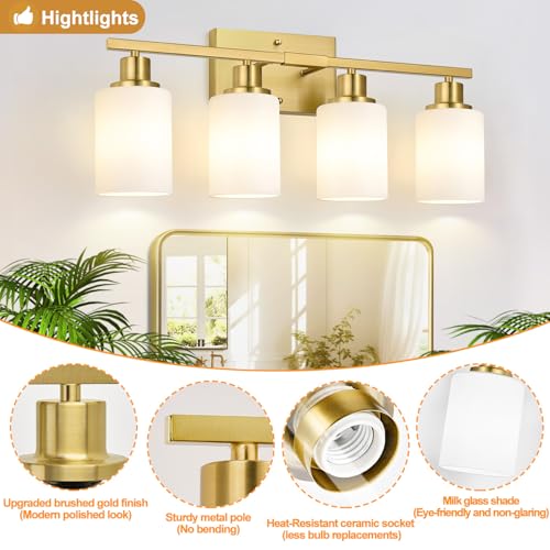 4 Light Bathroom Light Fixtures