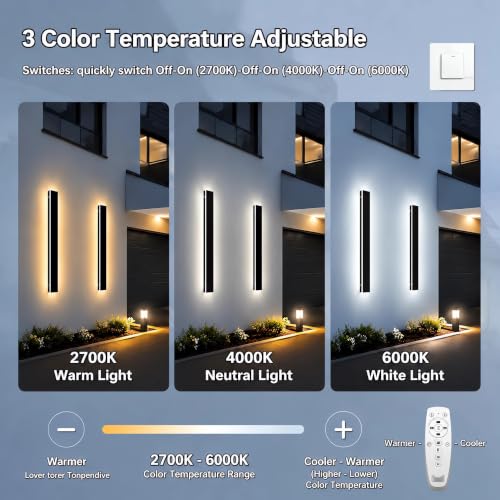 4.33In Wide Modern Outdoor Wall Light for Garage