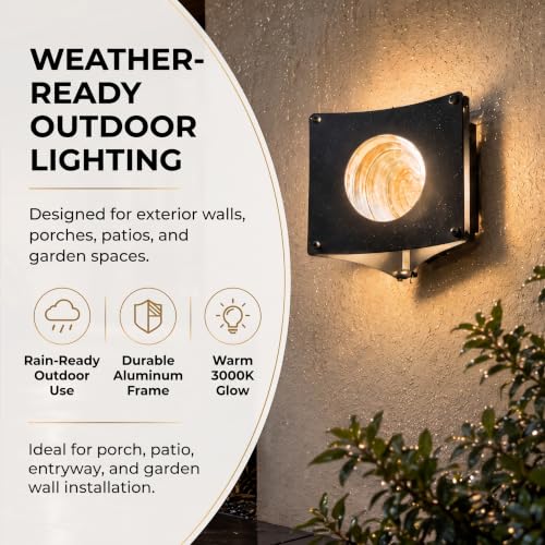 Dusk to Dawn Outdoor Wall Light (Globe(with Photocel))