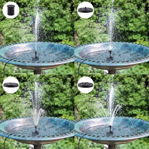 Solar Fountain Pump for Bird Bath (7 Count)