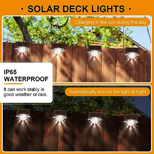 32 Pcs Solar Deck Step Lights Outdoor (32 Count)