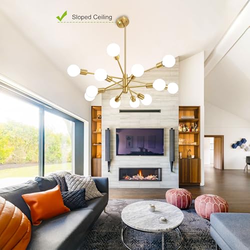 Chandeliers for Dining Room Gold 12