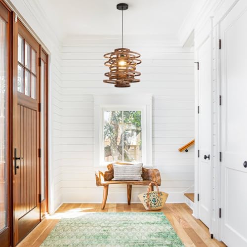 Natural Rattan Pendant Light Hand
