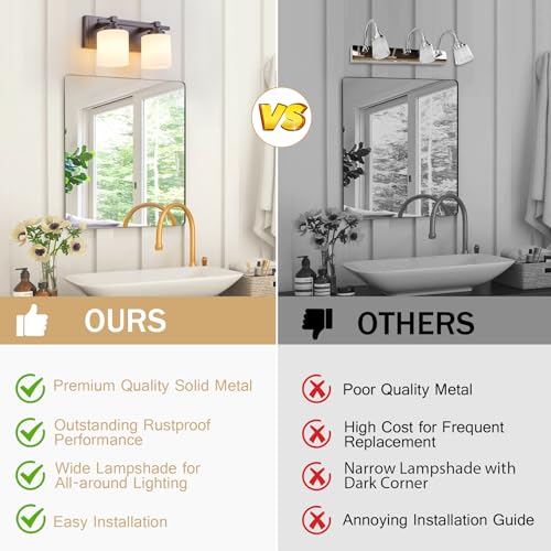Modern Bathroom Light Fixtures Over Mirror