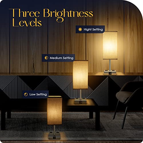 Bedside Lamp with USB Ports
