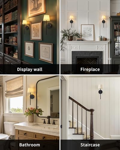Battery Operated Wall Sconce Set of 2 (2 Count)