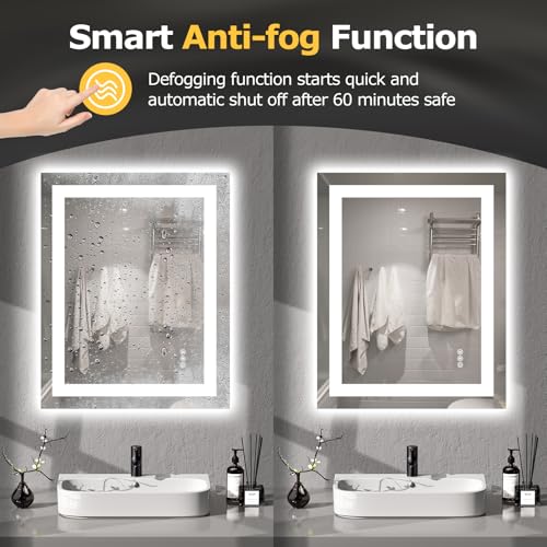 24"X30" LED Bathroom Mirror with Lights