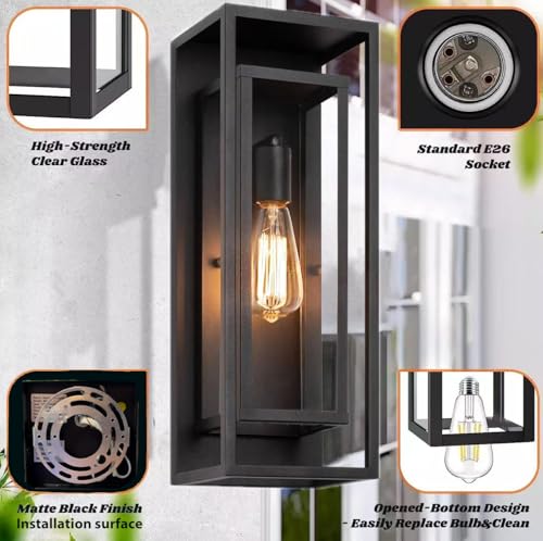 2Pack 18inch Outdoor Wall Light Fixtures (2 Count)