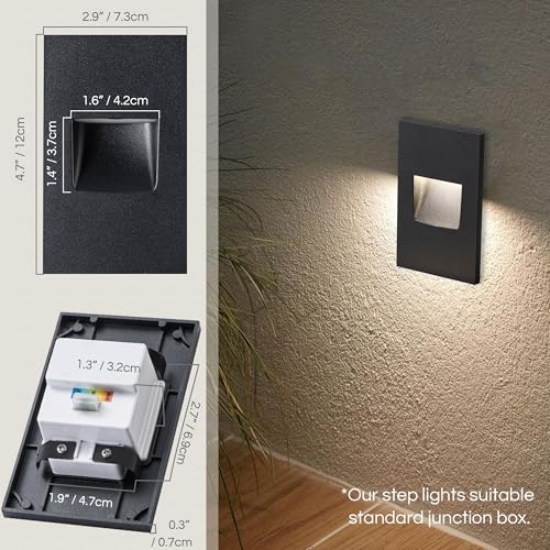 Stair Lights Indoor LED Outdoor Step Lights (4 Count)